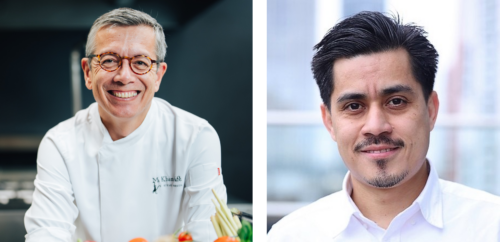 Steve Anderson y Zaw Mahesh Ma khin Café Valencia Culinary Festival